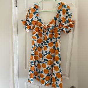 Citrus floral sundress